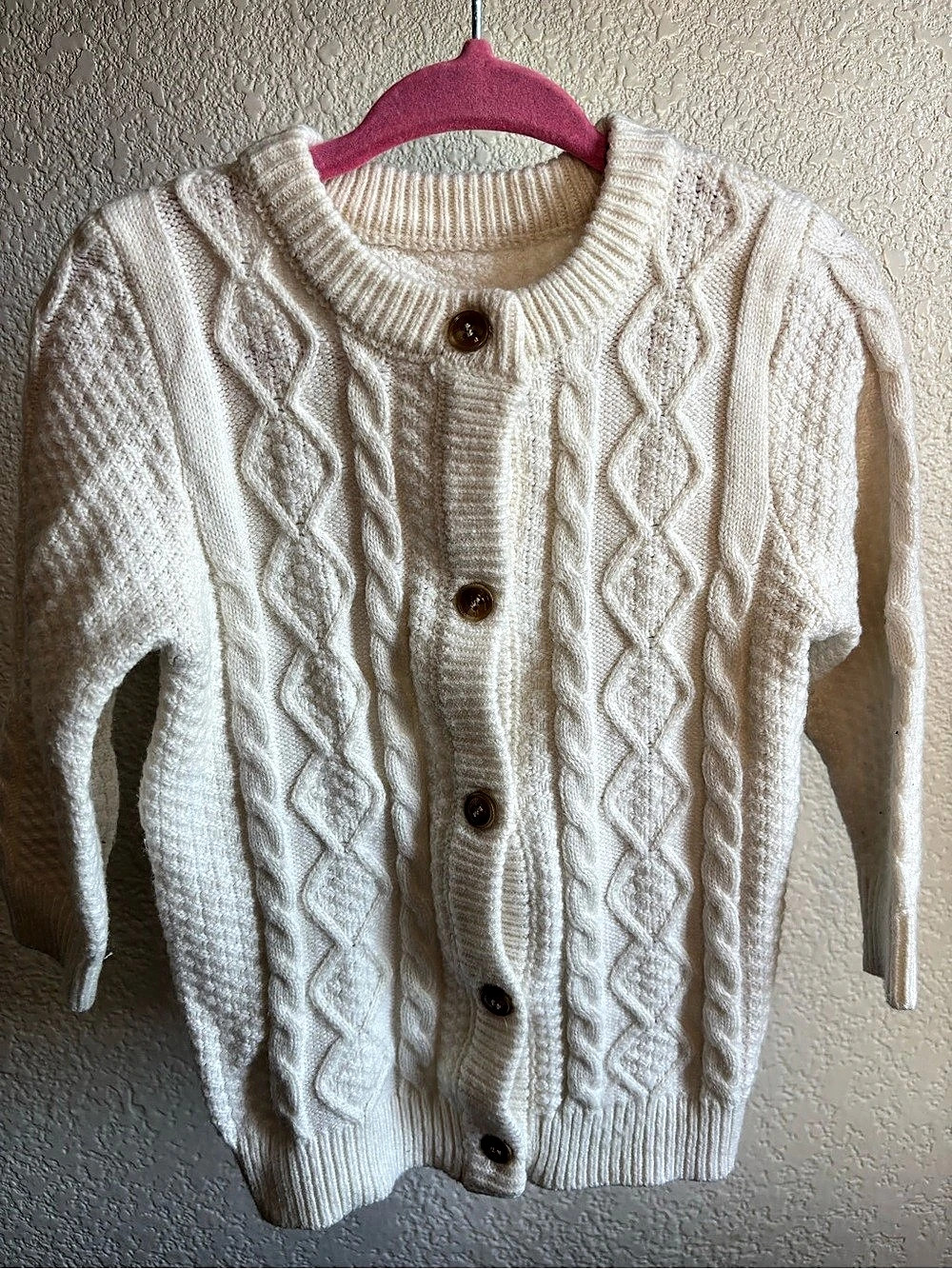 Cable Knit Button-Front Sweater - Picture 1 of 4